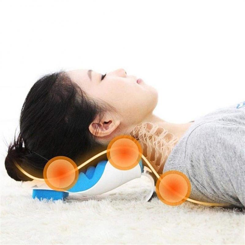 Neck Shoulder Relaxer Neck Tension Pain Relief Massage Pillow Neck Support Pillow Relax Muscle Elders Soreness Theraputic