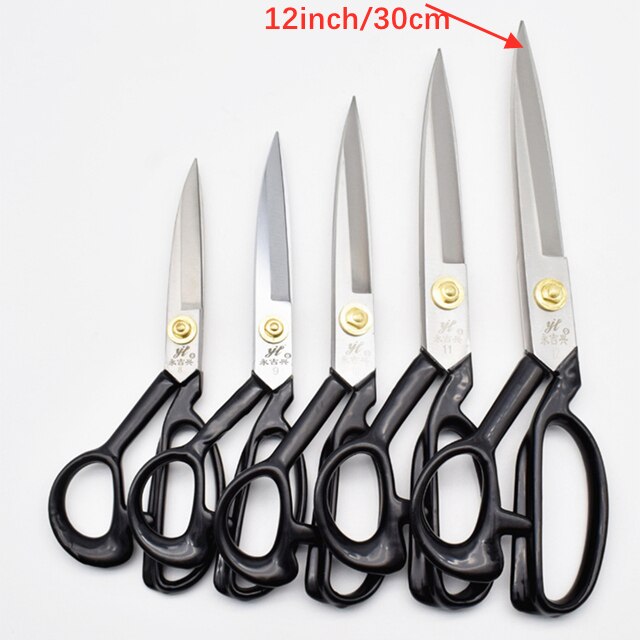 1Pcs Professionele Kleermaker Schaar Naaien Schaar Borduurwerk Schaar Gereedschap Voor Naaien Craft Schaar Stof Cutter Scharen: White 12 Inch 30cm