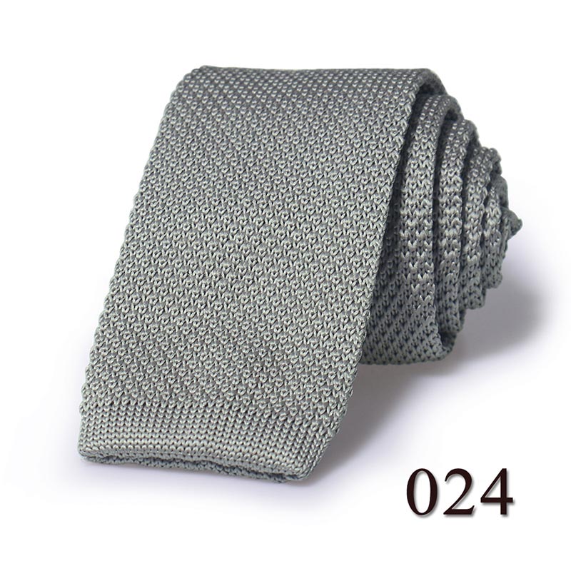 Huishi Slanke Mode Gebreide Banden Voor Mannen 5.5 Cm Solid Blauw Rood Gebreide Tiegreen Gebreide Tie Brown Gebreide Ties: 036