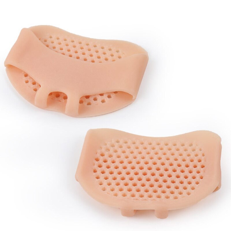 Wysokiej podpiętka żel silikonowy przedniej części stopy klocki oddychające miękkie pielęgnacja stóp protector elastyczna