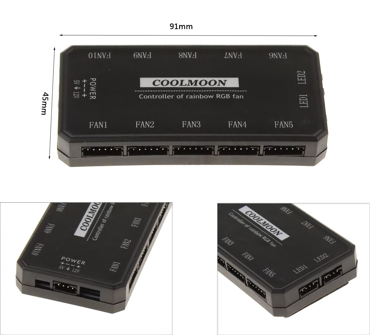 Computer Case PC Cooling Fan RGB Adjust LED 120mm Quiet + IR Remote Computer Cooler Cooling RGB Case Fan For CPU