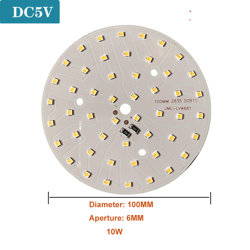 1 pièces DC5V puces LED à intensité variable SMD5730 lampe à LED USB variateur 2W 3W 5W 10W 30W panneau lumineux blanc lumière chaude avec câble de commutation marche/arrêt: 3.0-3.6 v / Naturel Blanc