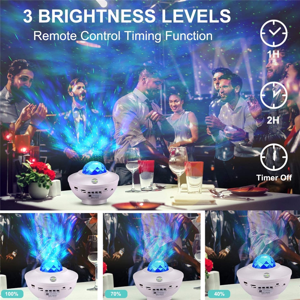 Galaxis Projektor Lampe Bunte sternenklar Himmel Stern Projektor USB Bluetooth Stimme Kontrolle Musik Spieler LED Nachtlicht Schlafzimmer Dekor