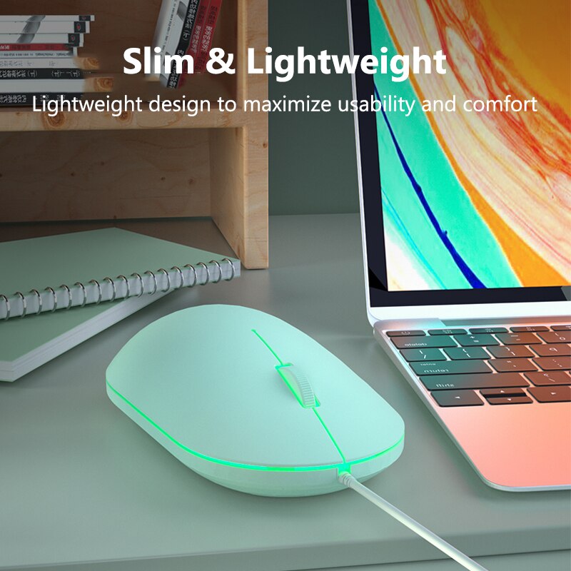 USB Wired Gaming Mouse 1000DPI Mouse Gamer Mice For PC Gamer Laptop Computer Backlight Ergonomic Magic Gaming Mause Slient Mouse