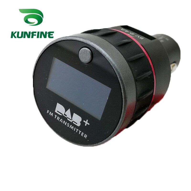 Universal bilstyling 12v-24v bil dab+ tuner bilradio fm-sender 2.4a usb lader oled display plug and play