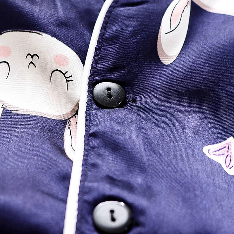 Conjunto de ropa con estampado de conejito para bebés, niños y niñas, blusa de manga larga y pijamas largos