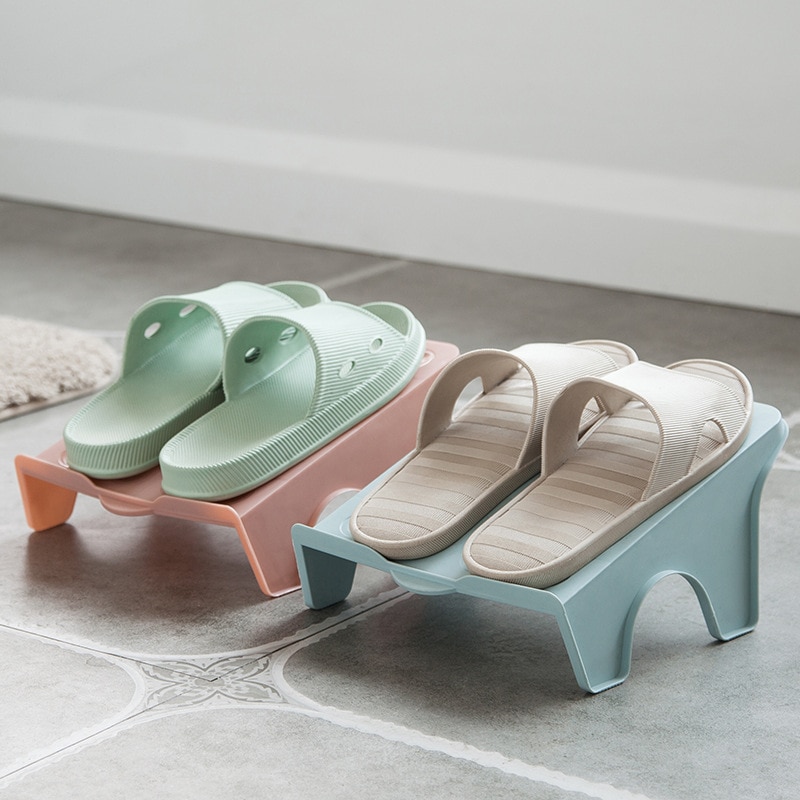 Wardrobe Shoe Storage Hanger Rack Save Space Two-dimensional Stereo Storage Shoe Rack Hanger Holder Organizer