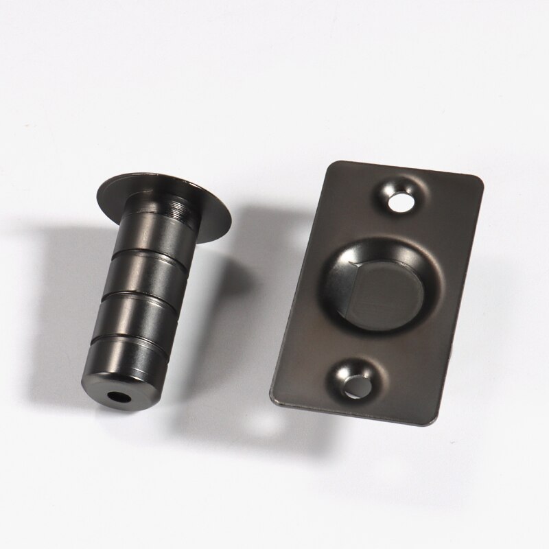 Messing Deur Stopt Zware Deur Holder Magnetische Onzichtbare Deur Stopper Catch Verborgen Roestvrij Stalen Deur Stop Hardware: Black