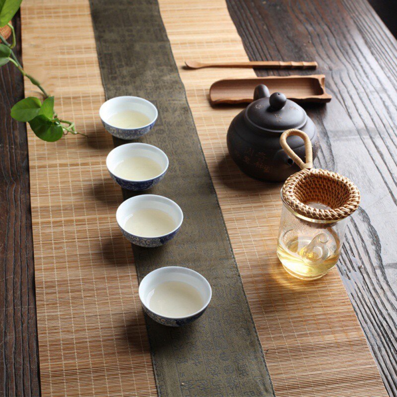 Japanese-style Tea Ceremony Filter Meng Zong Bamboo Root Spoon Leak Tea Set Filters