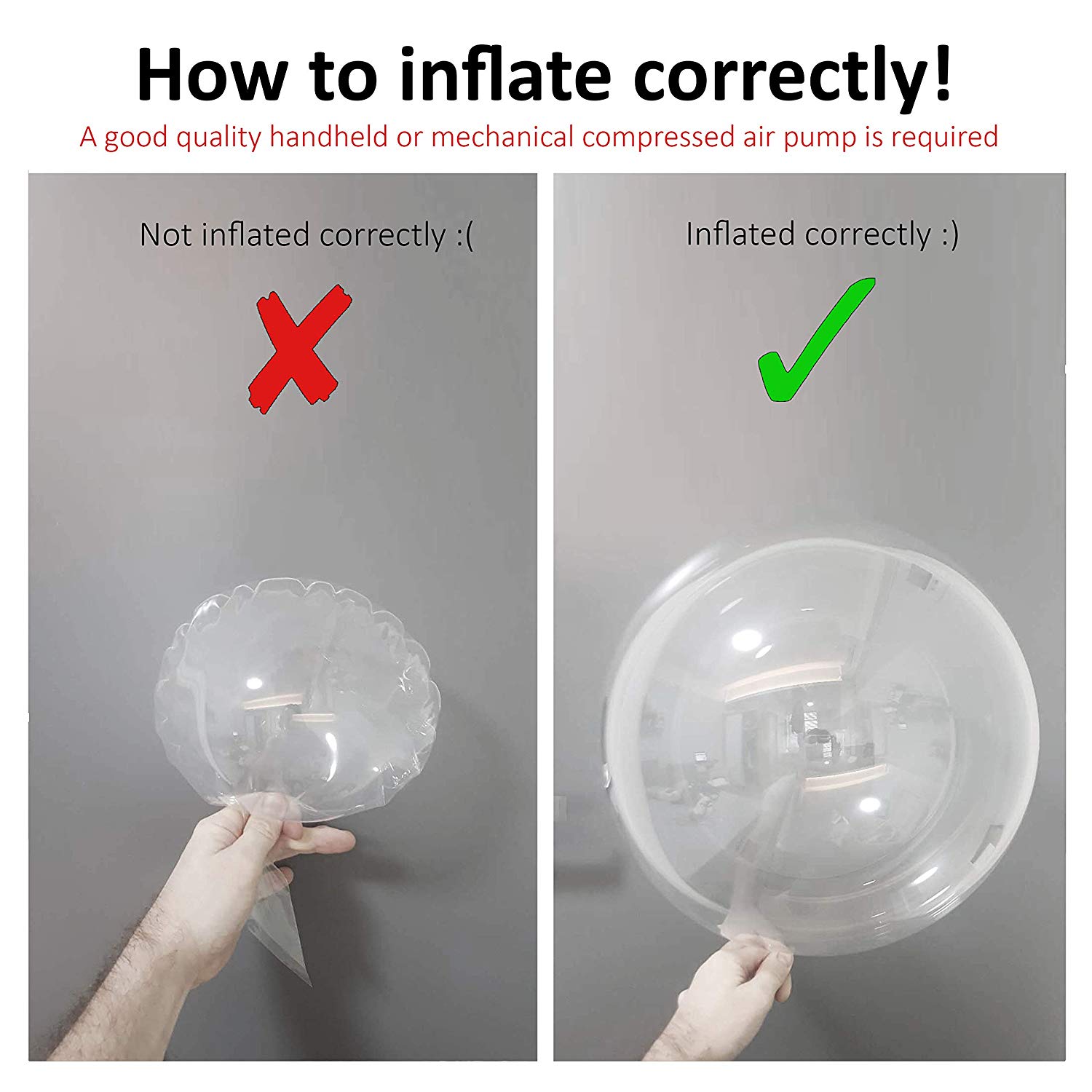 50pcs Clear Bobo Balloon 8/10/12/16/18/20/24/36'' Transparent Bubble Balloon for Birthday Wedding Birthday Christmas Decor Globo