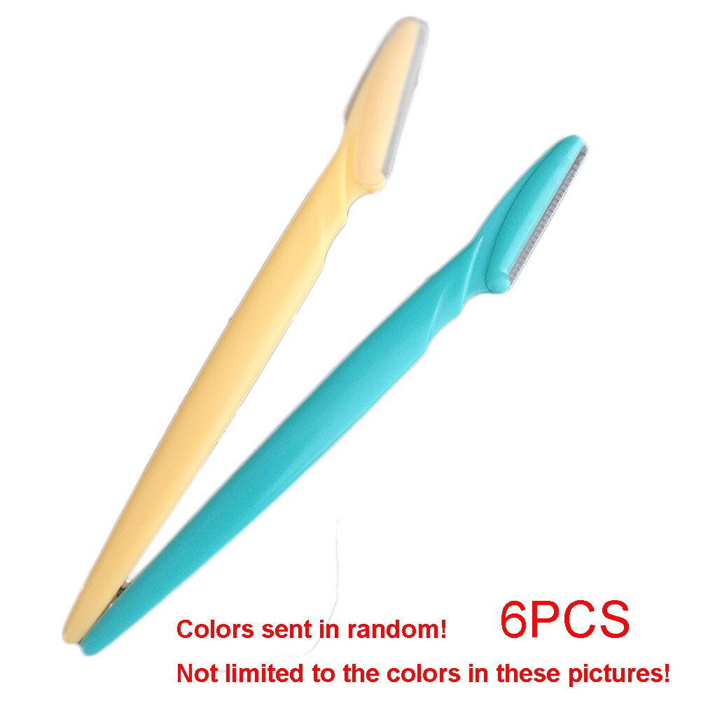 Lot de 6 petits rasoirs à sourcils, lames sûres, épilation du visage, grattoir, rasoir, maquillage, outils de beauté cosmétiques