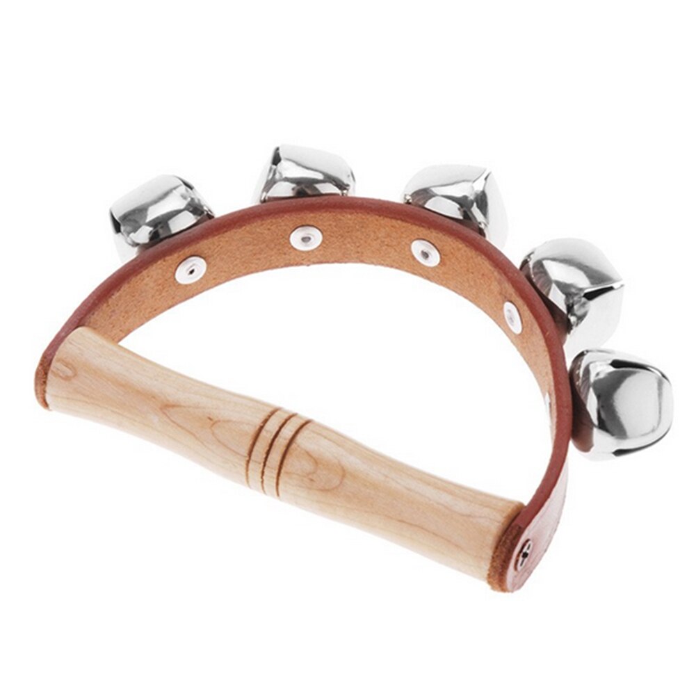 Musikinstrumenter legetøj 5 klokkehånd ryster jingle tamburin tidligt uddannelsesmæssigt musikalsk legetøj