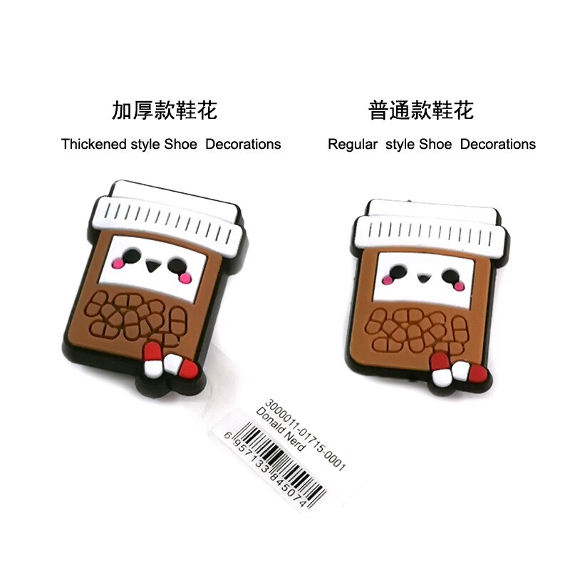 1 stuk ijs casual pvc bedel schoenbedels schoendecoratie accessoires voor klompen schoenen promotioneel