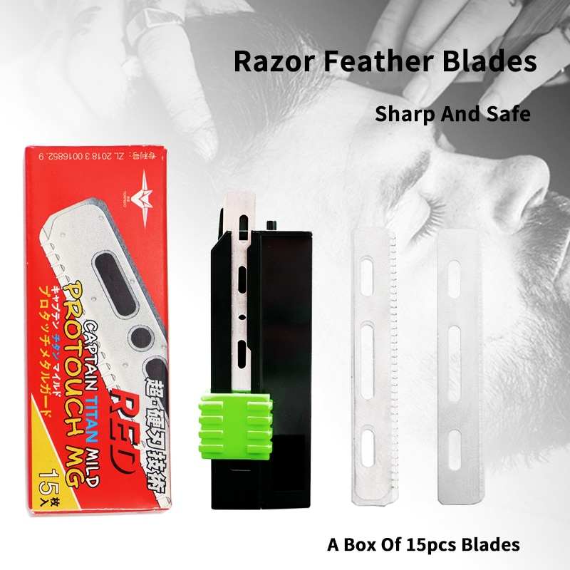 Lame de rasoir japonaise de , accessoire de remplacement pratique avec plumes