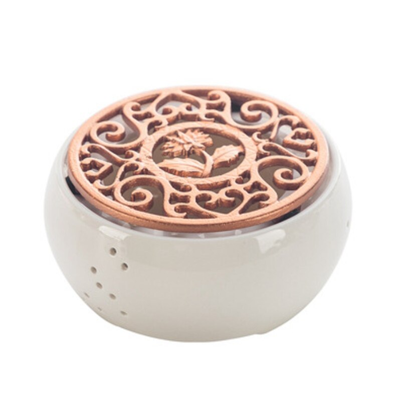 Ceramic Candle Heater Tea Pot Heating Base Portable Teapot Warmer Holder Insulation Base Candle Holder Tea Accessories: Default Title