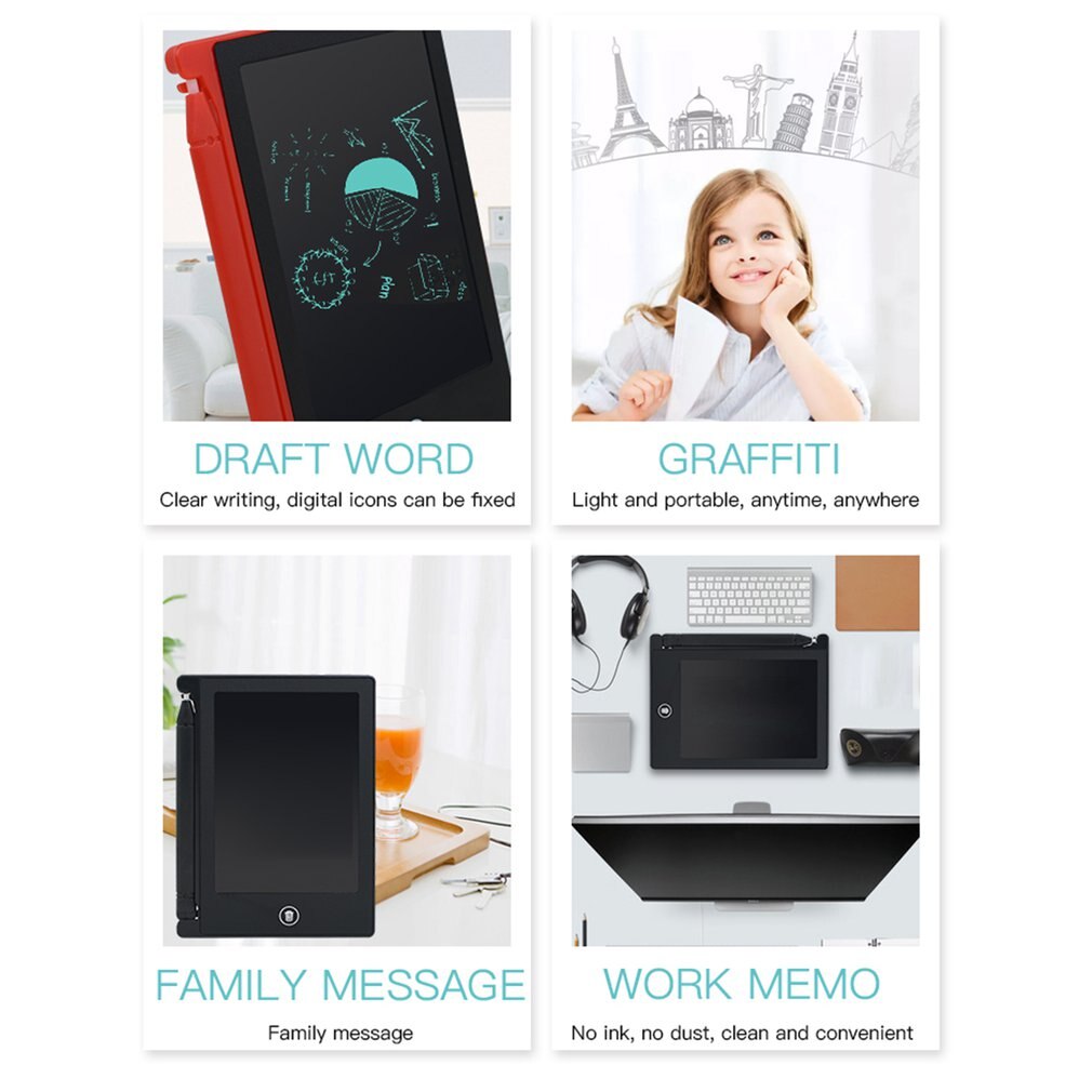 4.4 Inch LCD Writing Tablet Board Kids Writing Pad Drawing Painting Graphics Board Child Creativity Imagination