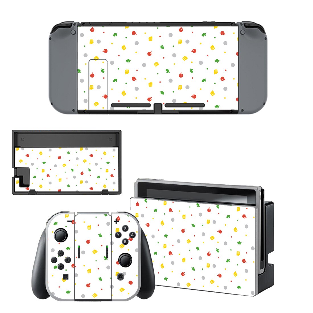 12 stili di Animale Bello Stile di Attraversamento Della Decalcomania Del Vinile Autoadesivo Della Pelle Per Nintend Interruttore NS NX Console & Joy-con gioco Accessoriy S2535: Style 1