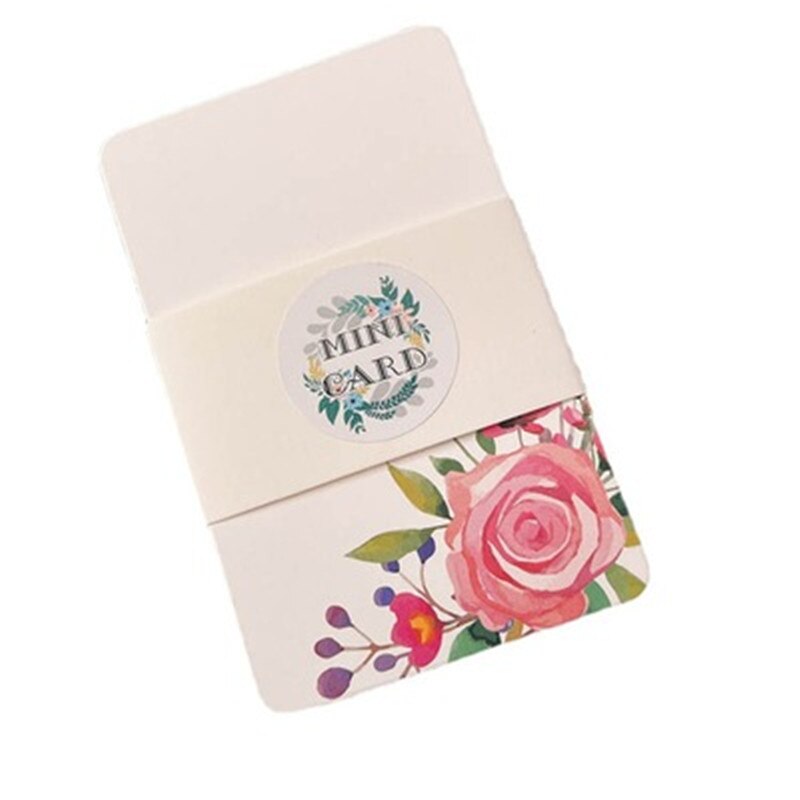 50pcs Greeting Cards Handmade Flower Message Scrapbook Paper Card DIY Greeting Cards Postcards Party Weadding Invitation Cards