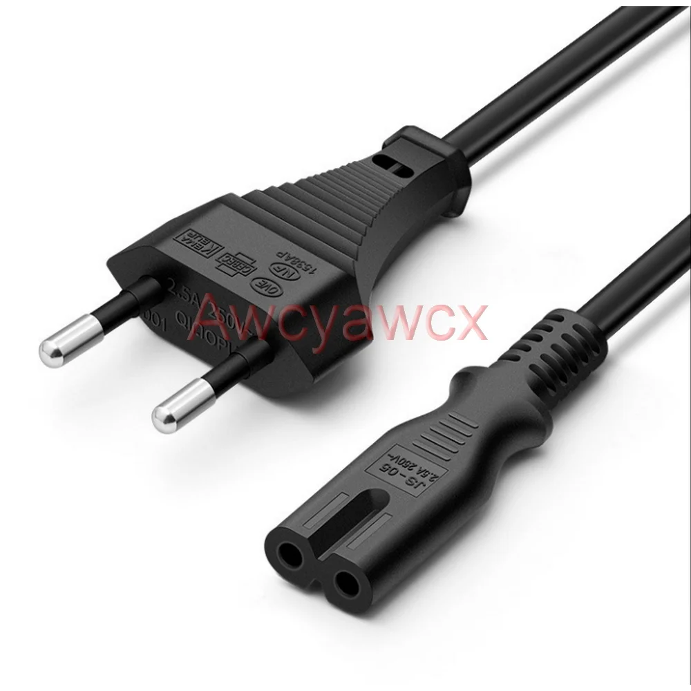 Jbl PARTYBOX 100 110 PARTYBOX100 200 300 310 710 1000 AC charger cable power Adapter 100V-240V wire Cord 150cm 1.5M 2 Prong plug: Blue