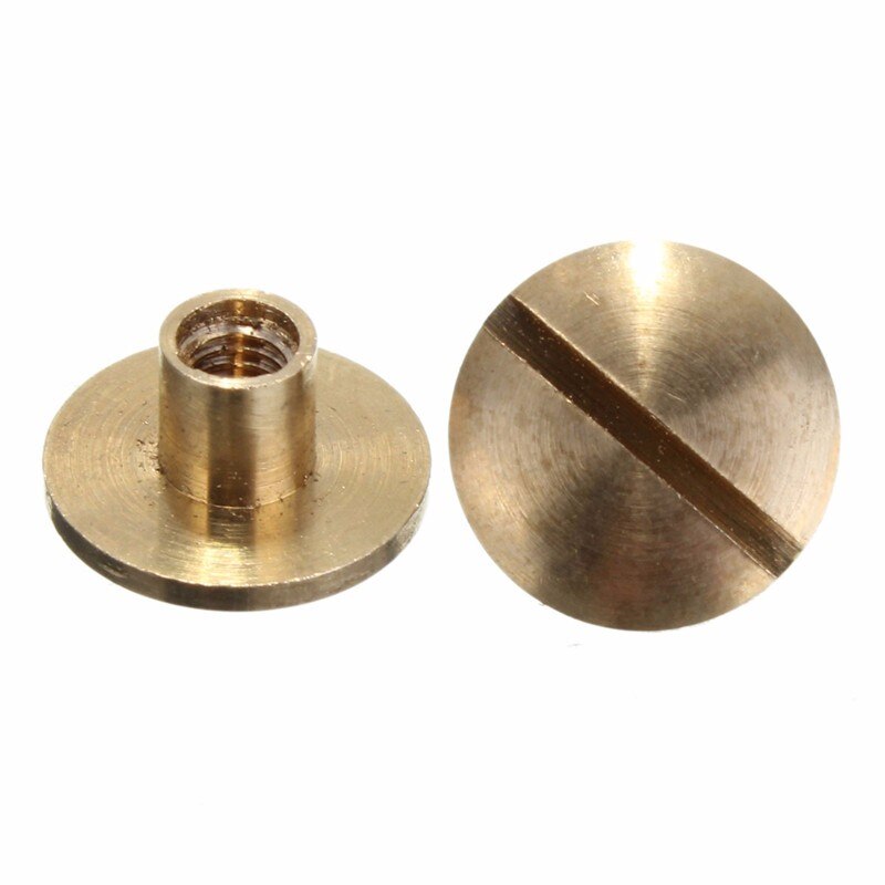 Clou en laiton massif pour la couture | Clou, clou, vis à Rivet, ceinture en cuir pour la couture, accessoires de bricolage faits à la main 6 10 12 15 mm