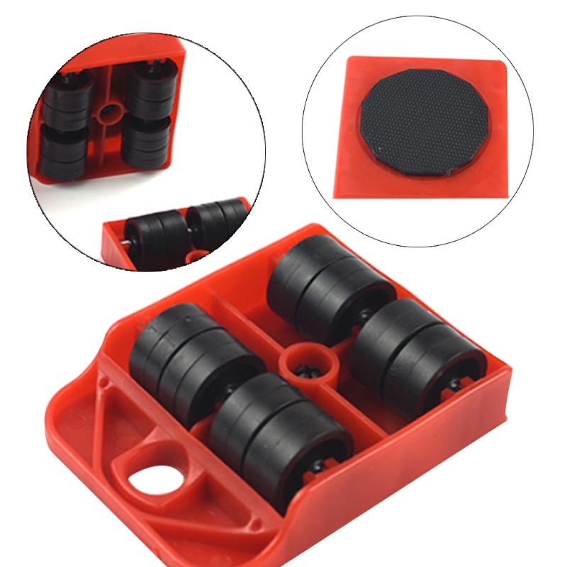 Flyttar möbelverktyg transportväxel flyttande hjul slider remover roller tung dorp