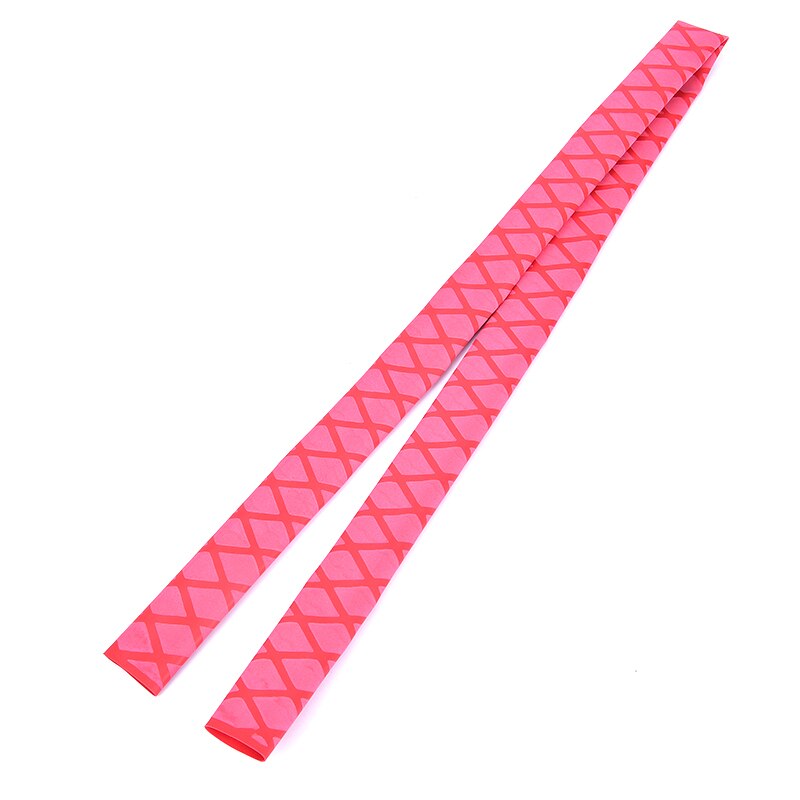 5 Colors Non-slip Heat Shrink Wrap Tubing Fishing Rod Handle Insulation Protective Polyolefin Racket Handle Grip: RD