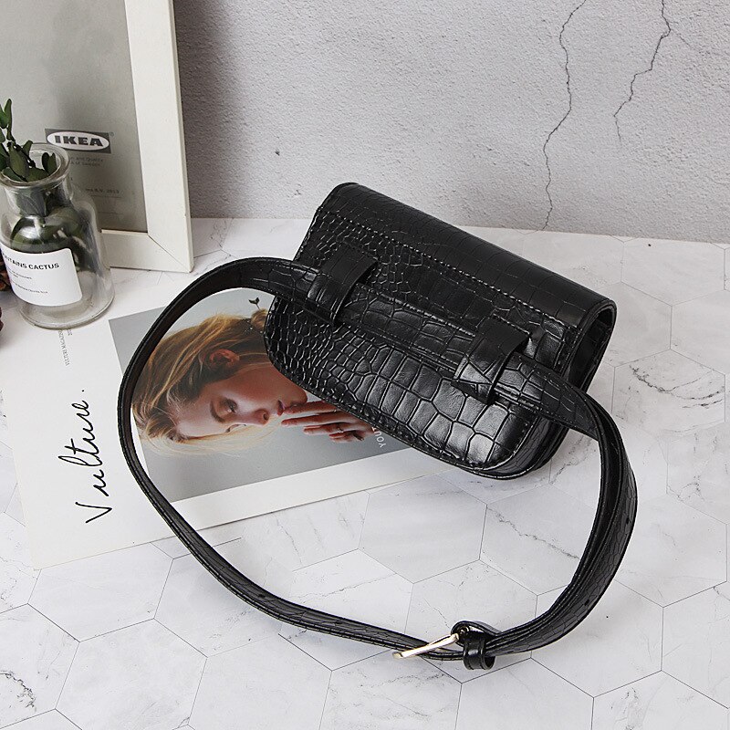 Bags For Women Waist Bags Animal Print Women Purse Pu Leahter Shoulder Bags Crocodile pattern Waist Belt Female Purse T30