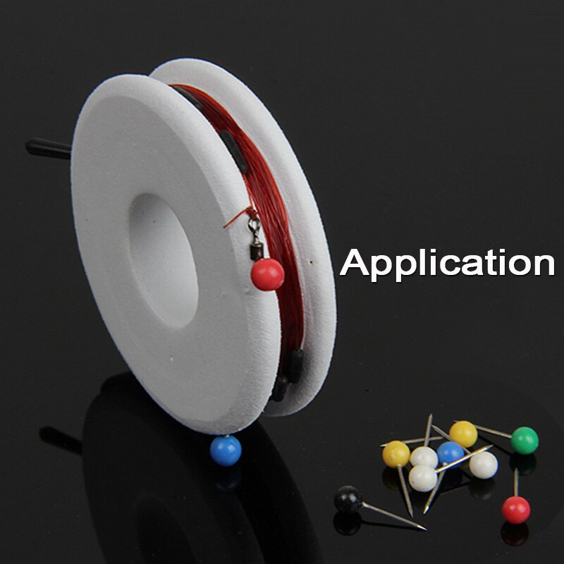 HLJFISHING 100pcs/lot Multi Color Fishing Pin 15x4mm Fasten Fishing Line Winder Reel Spool Fishing Tackle