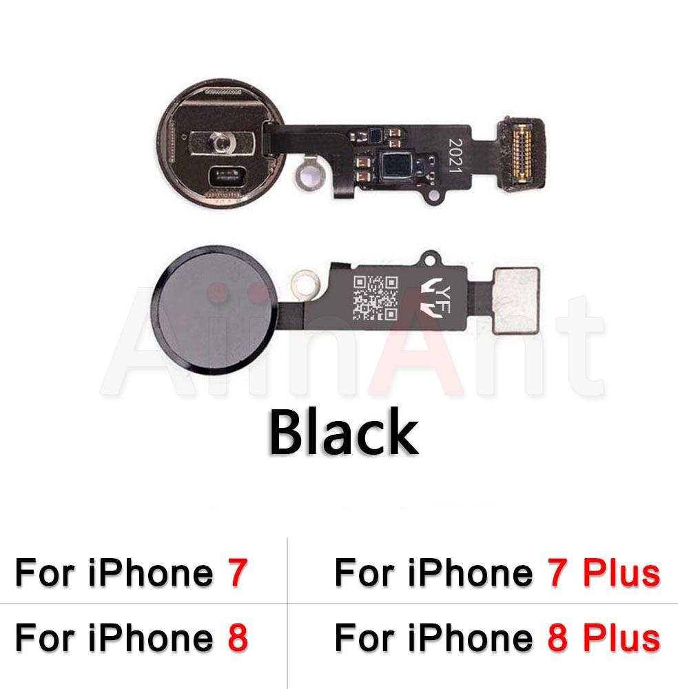 Aiinant Originele Home Knop Flex Voor Iphone 5 S Se 6 6 S 7 8 Plus 8 Plus 7Plus terug Thuis Flex Kabel Functie Vergadering: For 6s-6sPlus Gold