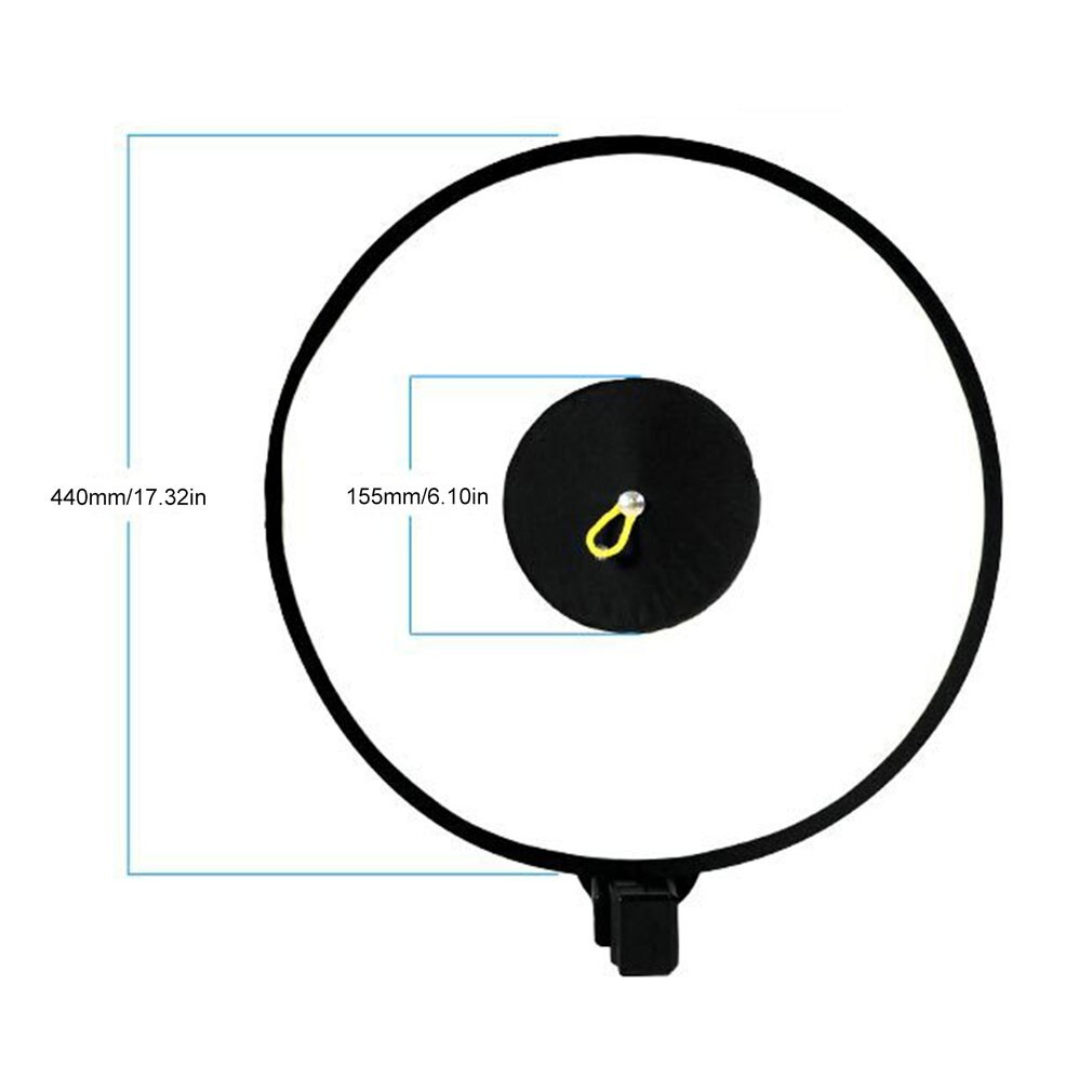 Conische 44Cm Portret Schieten Lampe Vullen Lampenkap einstellen oben Diffusor Ringvormige Zacht Licht Doos Geschikt Voor Bruiloft