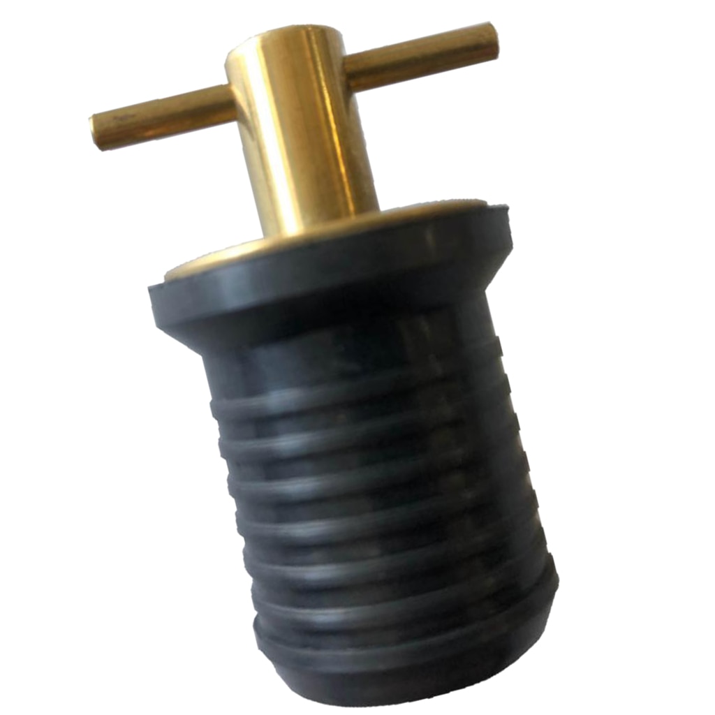 32×32×48mm Brass Handle T-Handle Drain Plug Watercraft Hardware for Boat