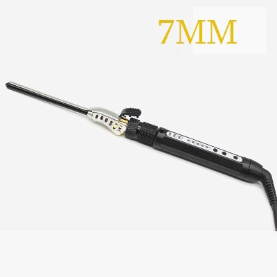 7mm kihartajaa manuaalisesti pyörivät hiusten kihartimet rullasauva rautasauva hiuskihartimet lapsille sopivat miesten pienet kiharat hiukset: 7mm / Au
