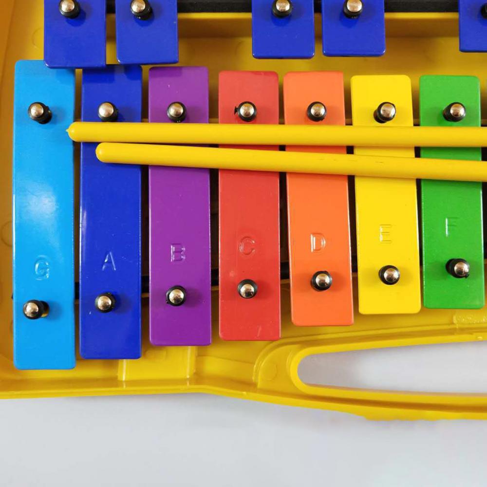 Praktische Instrumenten 25 Tones Aluminium Percussie Piano Vroege Onderwijs Kinderen Speelgoed Voorschoolse Onderwijs Kits Voor Kinderen