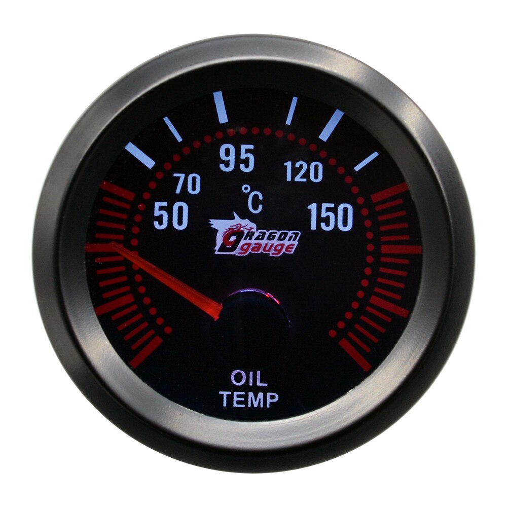 Dragong 52mm Auto Car Boost Trubin Vacuum Water Temp Oil Temperature Oil Pressure Volt Gauge Tachometer RPM Meter: Oil temp
