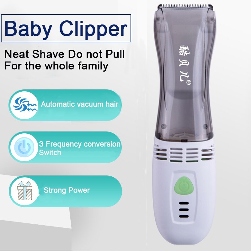 Automatic hair sucking baby child hair clipper adult home shaving hair artifact rechargeable electri fader mute electric clipper