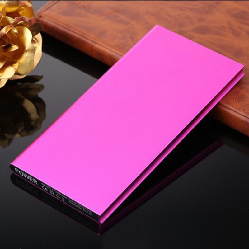 20000mAh Draagbare Ultra-dunne Powerbank Dual USB Polymeer Power Bank Externe Batterij Oplader Voor Mobiele Telefoons Tabletten Poverbank