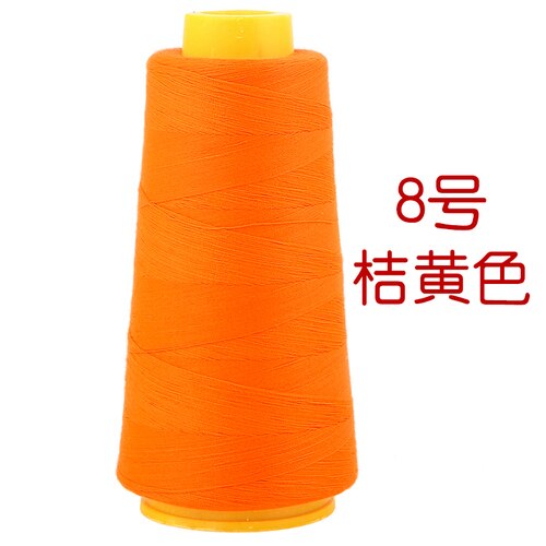 2500 Yards High Speed Sewing Thread Polyester Sewing Thread Type Manual Line Fabric Knitted Underwear Lock Line Dedicated: Orange