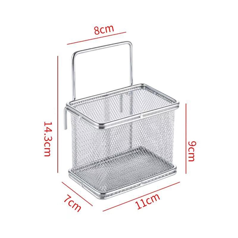 Zilver Rvs Pot Zeef Friteuse Koekenpan Zeef Food Vergiet Noodle Dumplings Filter Keukengerei: Square trumpet