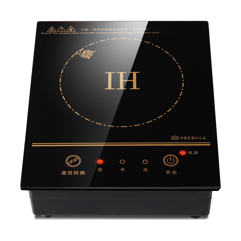 Mini cocina de inducción magnética eléctrica, control de cable, quemador de encimera empotrado, hervidor de cocina vitrocerámica