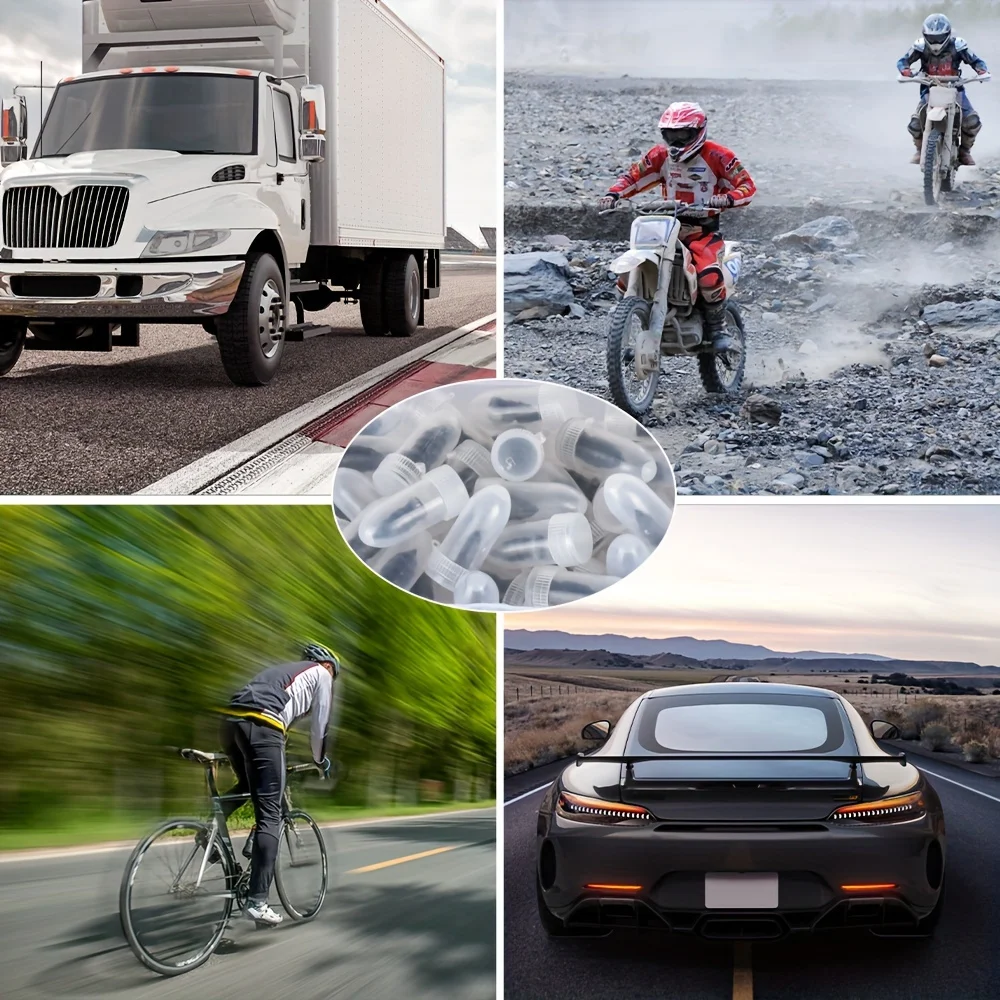 Juego de clavos de goma para reparación de neumáticos de coche, clavos universales para reparación de neumáticos de motocicleta y camión, herramienta de reparación de pinchazos de neumáticos de bicicleta, 10/100 unidades