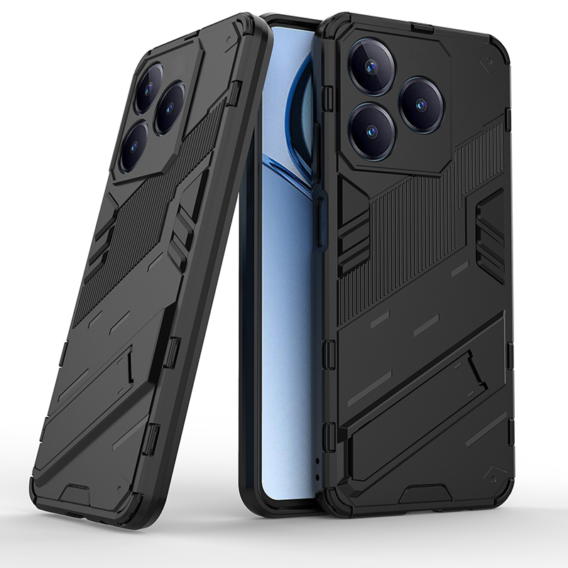Shockproof Case For Realme C51 C53 C55 C61 C63 C65 C67 Note 50 4G Bumper Armor Back Holder Phone Cover for OPPO A79 5G Fundas: Denim / Beige