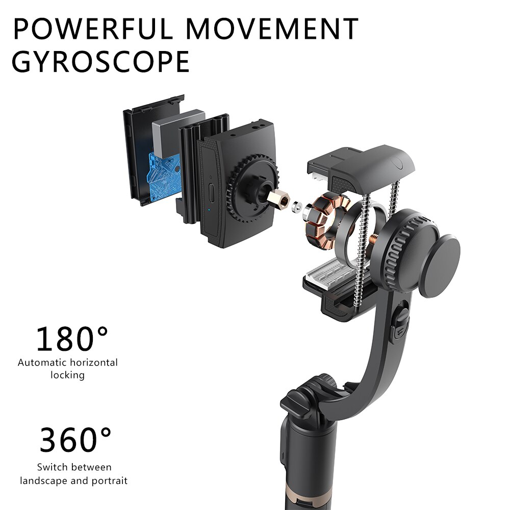 Handheld Gimbal Stabilizer Mobile Phone Bluetooth Selfie Stick Gimbal Holder Selfie Stand For iOS/Android phone