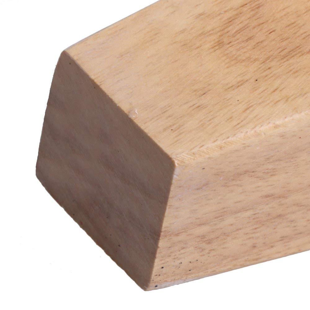 8/4/2 stk træmøbelben egetræ retvinklet skab bord seng fødder jernpuder pakninger skruer 80/100/120/150mm højde
