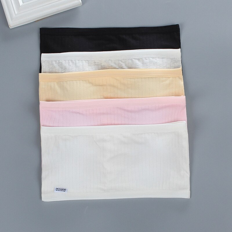 Top sem alças para meninas adolescentes roupa interior invisível para meninas adolescentes lingerie de verão sutiã invisível bandeau