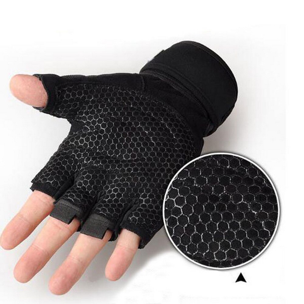 2 pièces gant de musculation demi-doigt anti-dérapant gymnastique entraînement Fitness gants musculation entraînement sport gants de gymnastique
