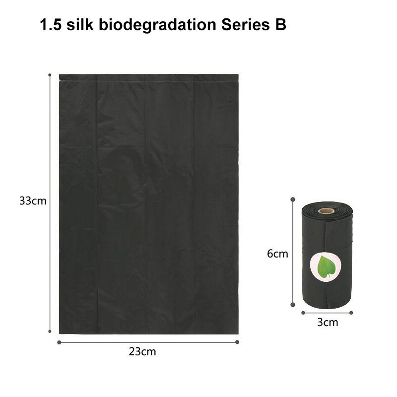 Environmental Protection Garbage Bag Pet Degradable Garbage Bag Dog Toilet Bag: D 1 roll / 2pcs