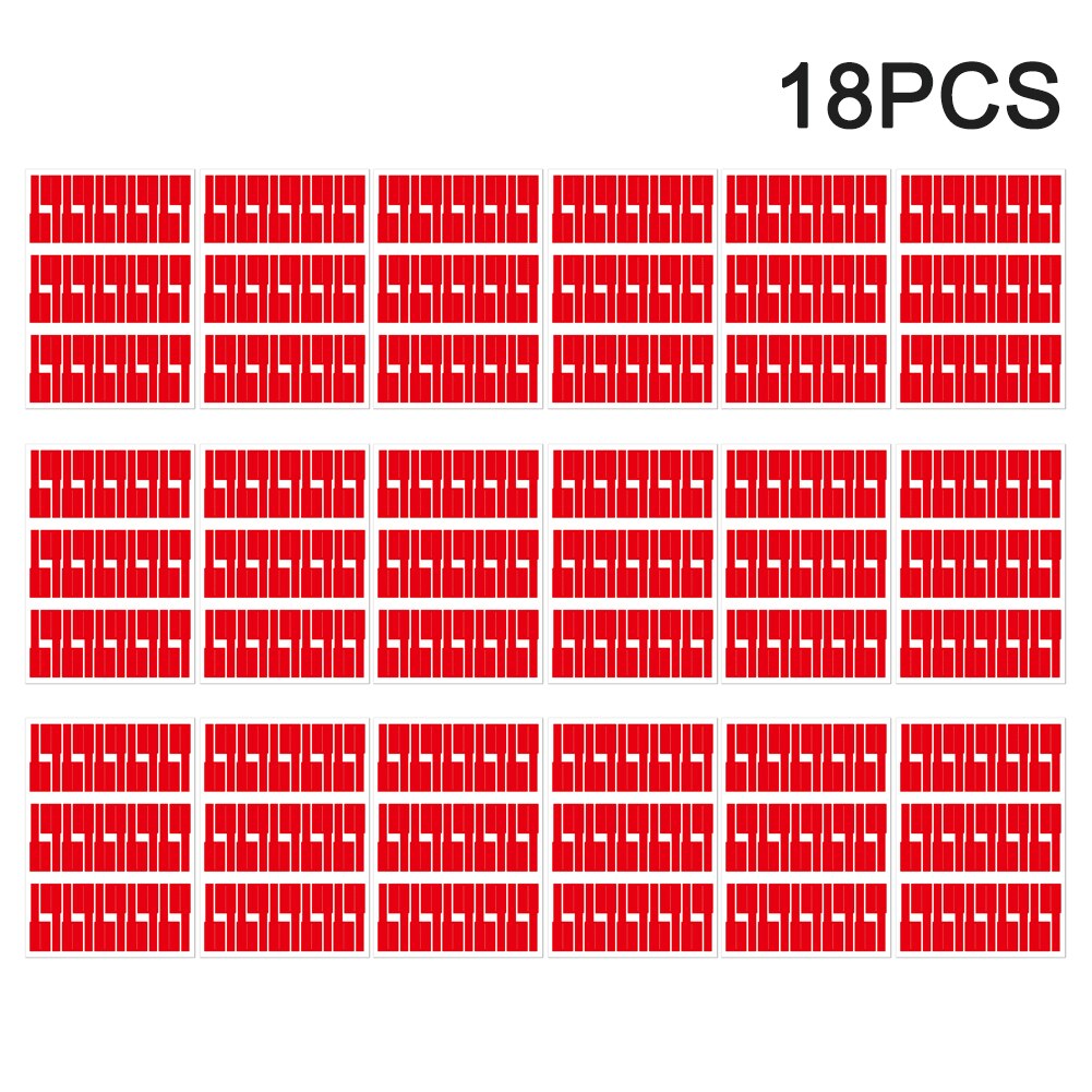 Easy Mark Self Adhesive Identification Tag Cable Label Synthetic Paper Portable Home DIY Handwriting For Printer Cord Management: Red