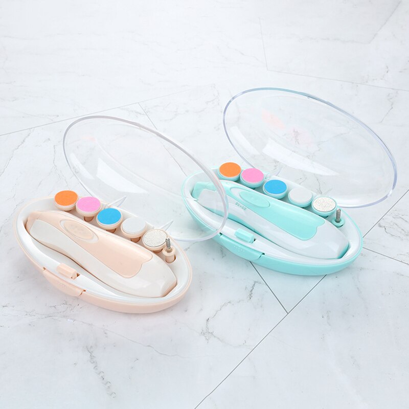 Veilige elektrische nagelknipper, nageltrimmer voor baby's, manicure, pedicure, tondeuse, schaar, kindernagelverzorging voor baby's