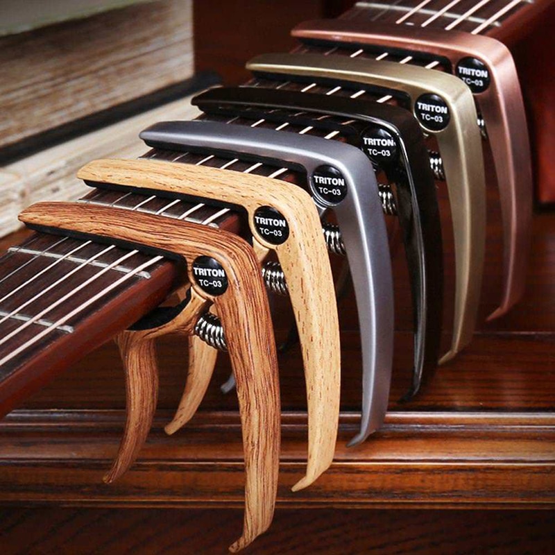 Accesorios universales para guitarra Capo, llave de cambio rápido, Metal de aleación de aluminio, cejilla para guitarra clásica acústica, piezas para guitarra