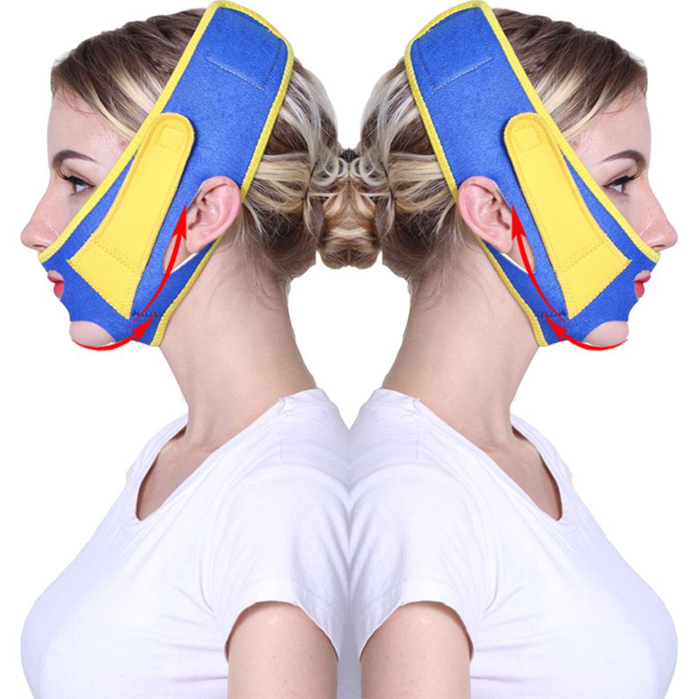 Bandage Double menton pour le visage, masque mince, Bandage, lifting du visage, ceinture de sommeil, Massage, amincissant